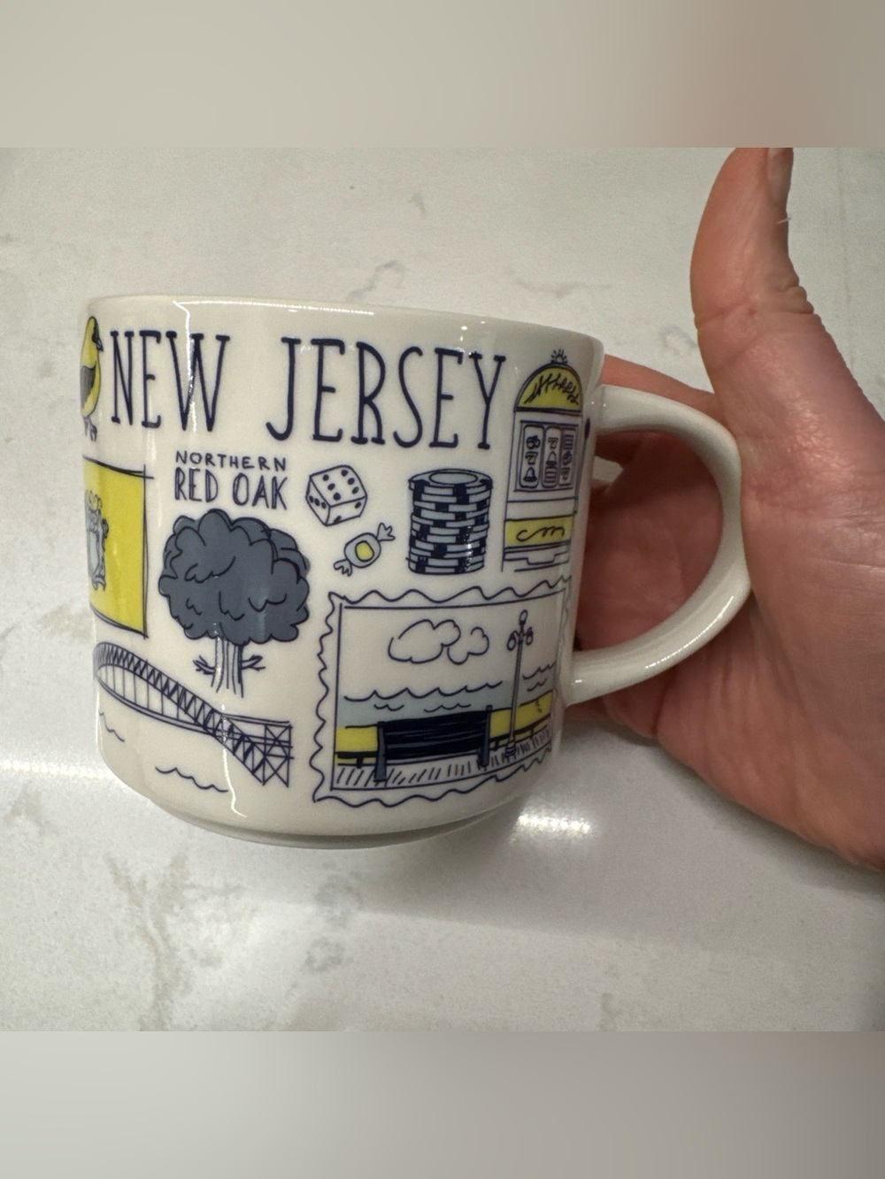 Starbucks been there series New Jersey Illustrated Ceramic Coffee Mug